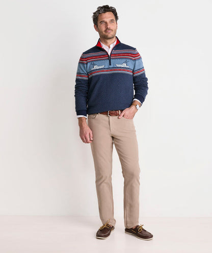 Men's Fishing Fair Isle Quarter-Zip