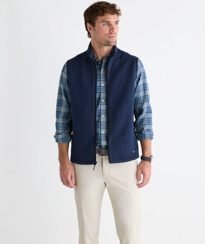 Quilted Navigator Vest - Blue Blazer