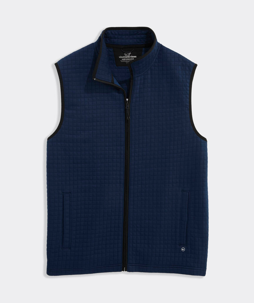 Quilted Navigator Vest - Blue Blazer