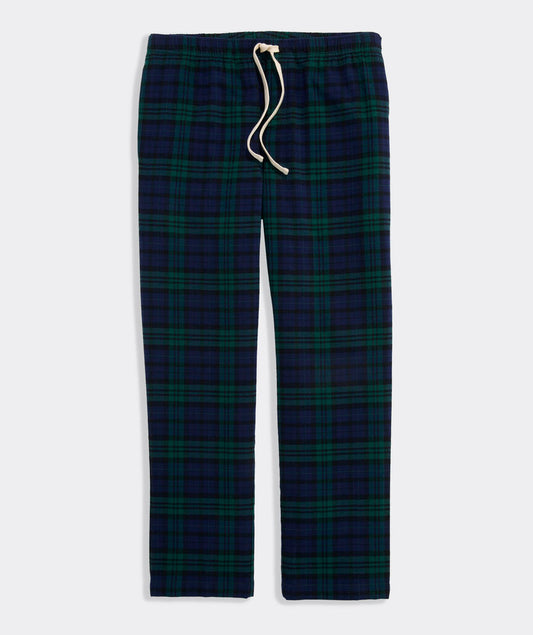 Flannel Lounge Pants - Jet Black Blackwatch