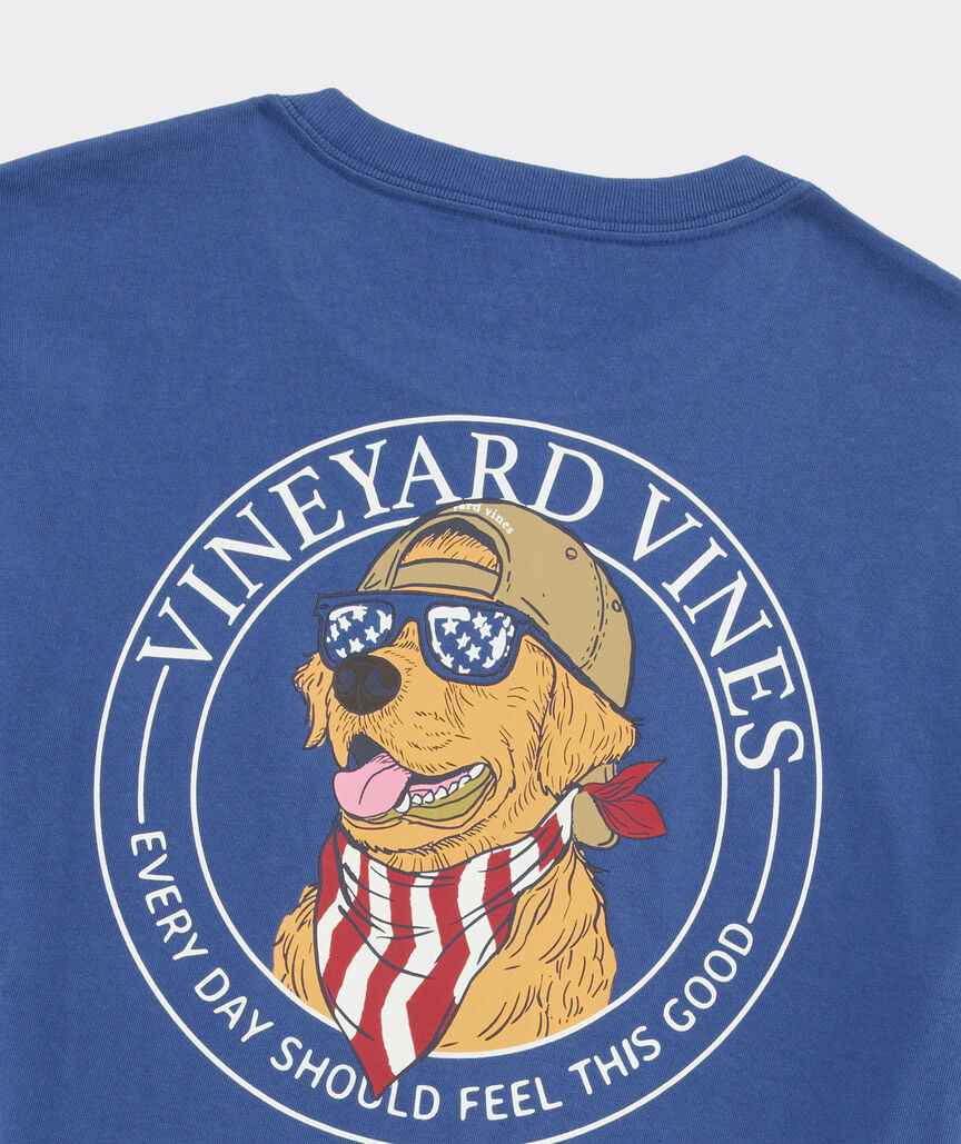 America Dog Short-Sleeve Pocket Tee - Moonshine