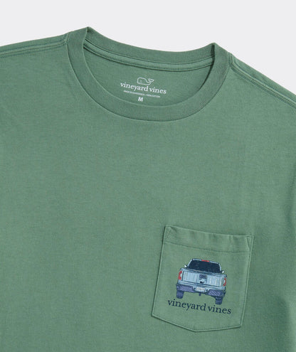 Pickup Truck Marsh Dogs Long-Sleeve Pocket Tee