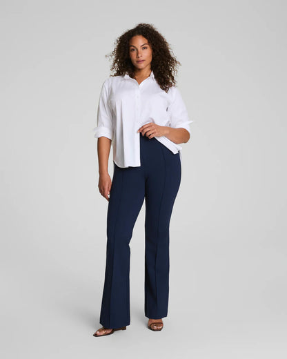 SPANX® Poplin Oversized Button-Up Shirt - Classic White