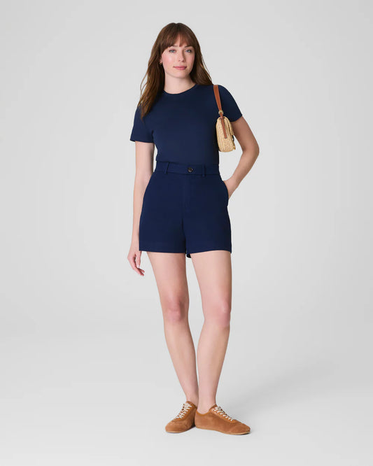 SPANXsupersmooth™ Stretch Twill Short, 5" - Timeless Navy
