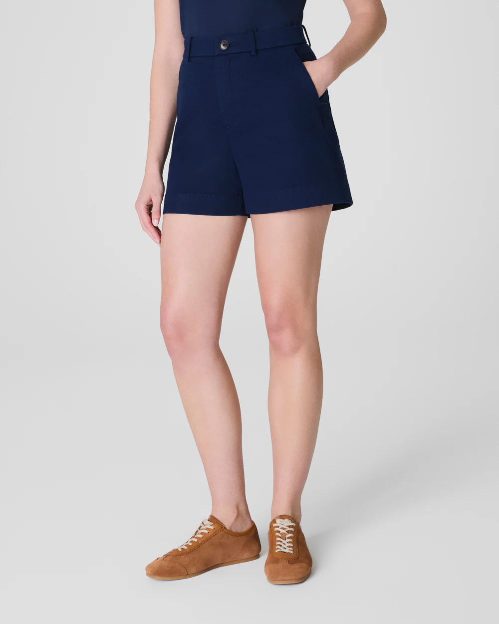 SPANXsupersmooth™ Stretch Twill Short, 5" - Timeless Navy