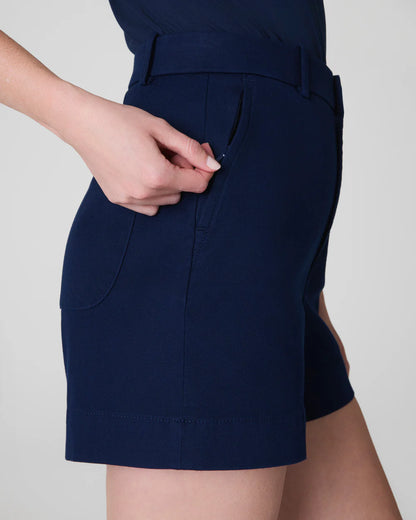 SPANXsupersmooth™ Stretch Twill Short, 5" - Timeless Navy