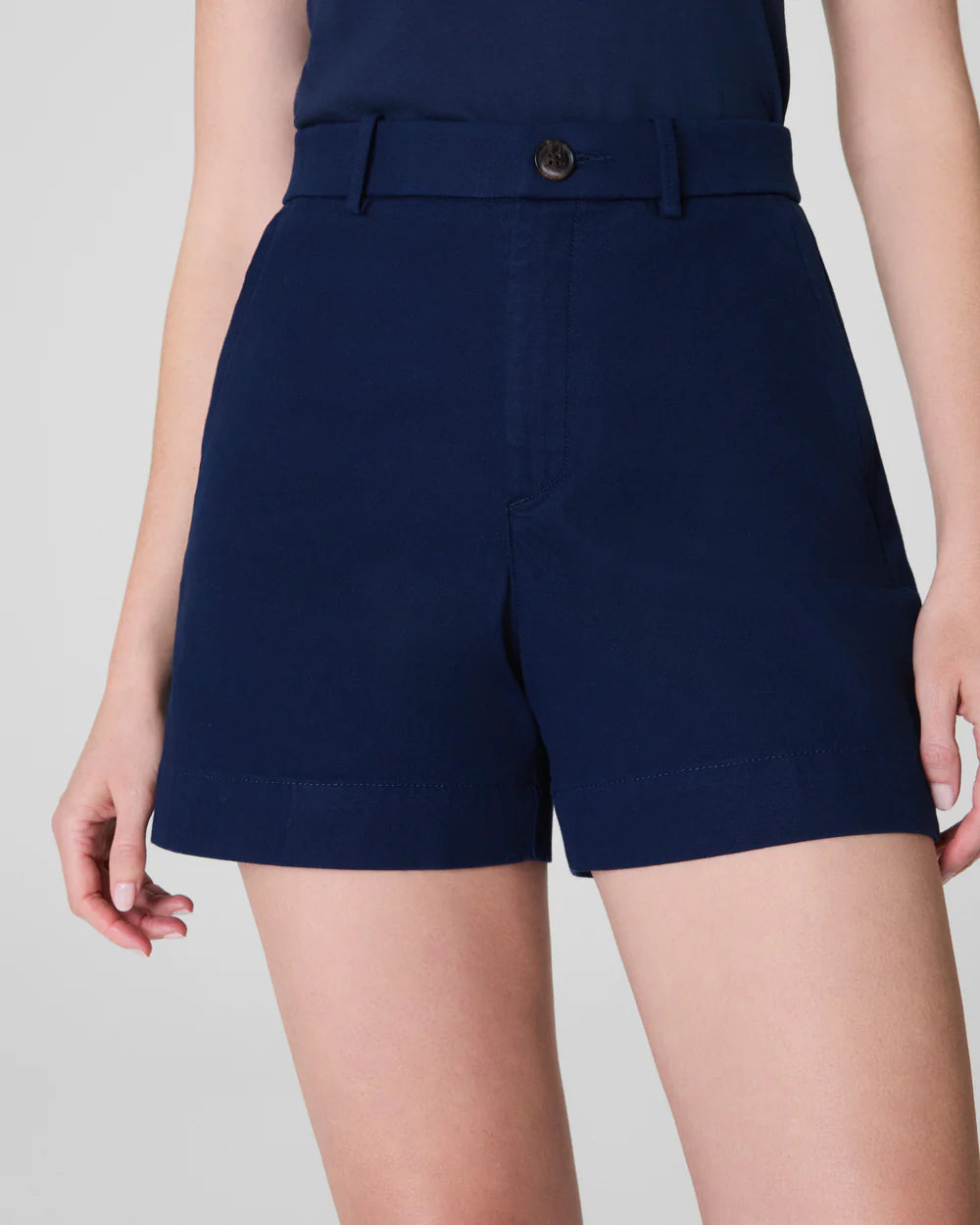 SPANXsupersmooth™ Stretch Twill Short, 5" - Timeless Navy