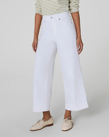 SPANXshape™ EveryWear Cropped Wide Leg Jeans - White