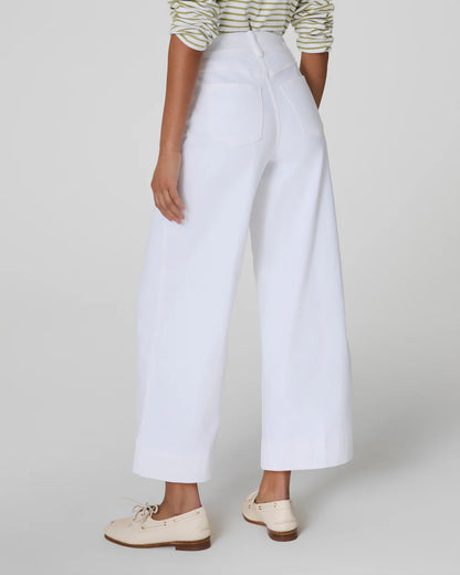 SPANXshape™ EveryWear Cropped Wide Leg Jeans - White