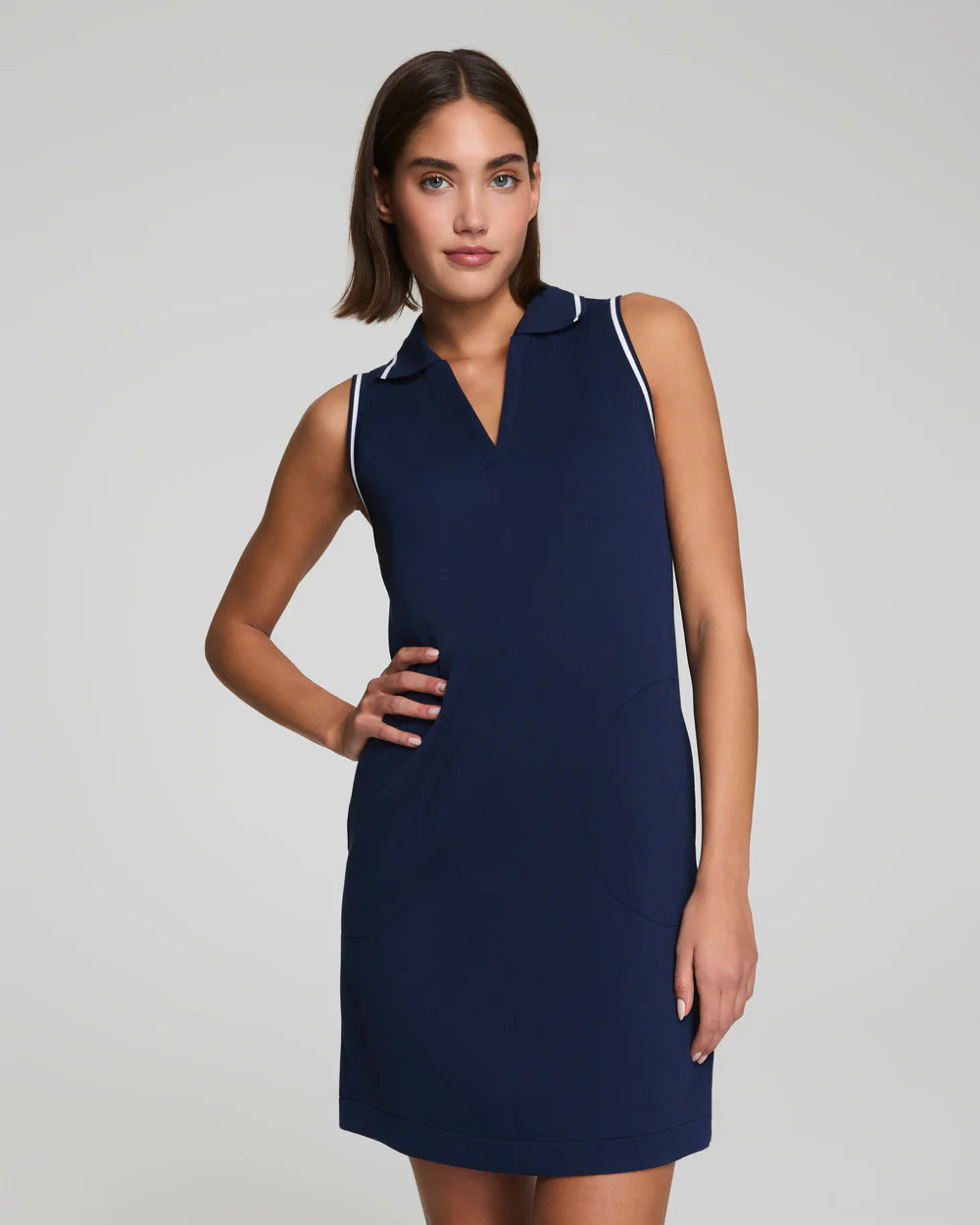 SPANX® AirEssentials Pique Polo Tank Dress - Timeless Navy