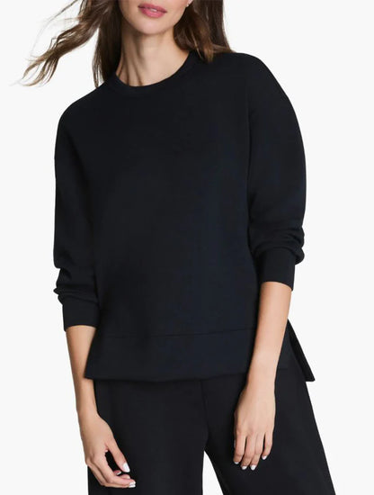 SPANX AirEssentials Crewneck Top - Very Black