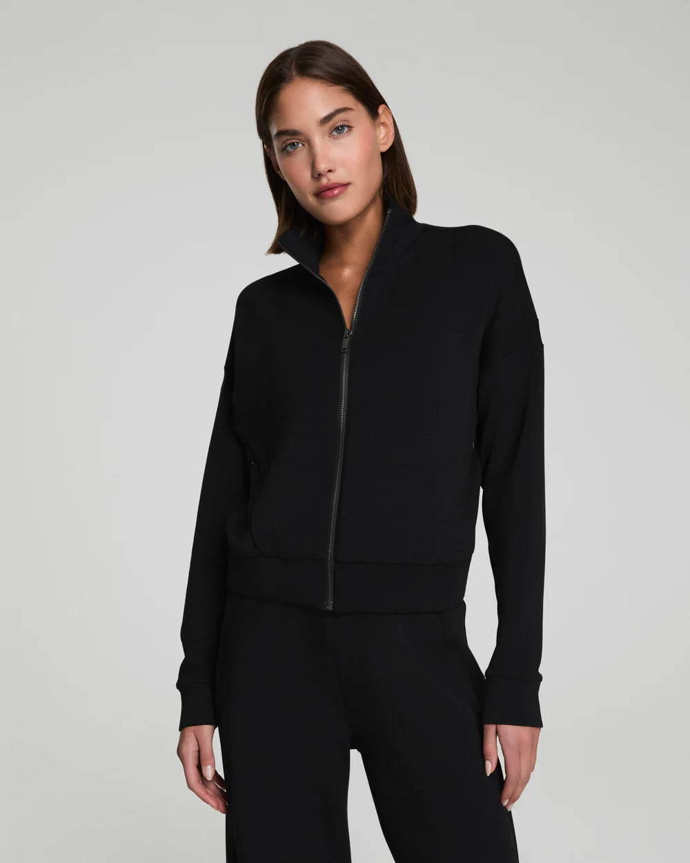 SPANX AirEssentials® Track Jacket - Very Black