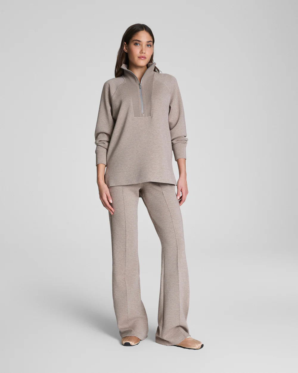 SPANX AirEssentials® Brushed Flare Pant - Birch Heather