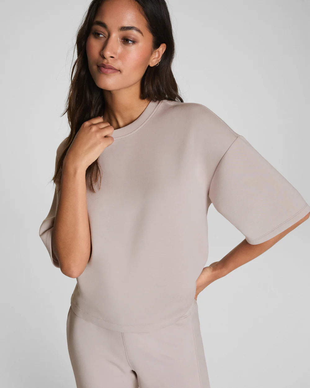 SPANX AirEssentials® Relaxed Tee - French Grey