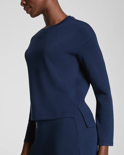 SPANX AirEssentials® Relaxed Long Sleeve Top - Timeless Navy