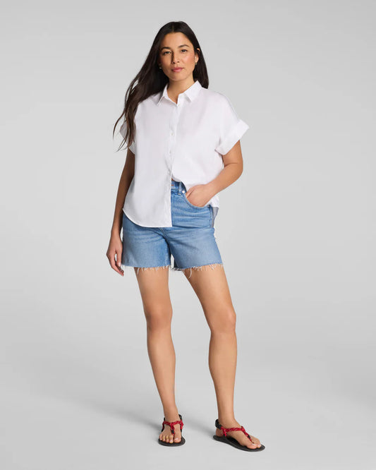 SPANXshape® Authentic 360 Raw Hem Jean Short, 5" - Elysian