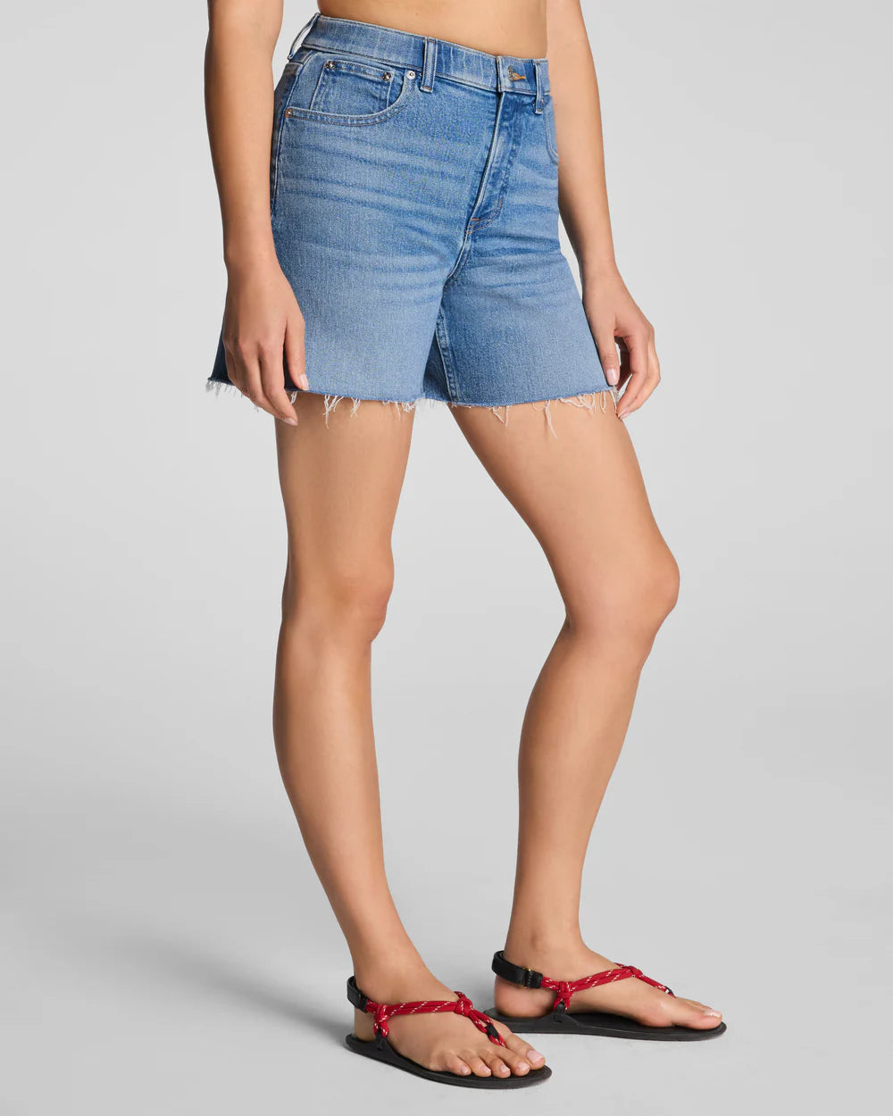 SPANXshape® Authentic 360 Raw Hem Jean Short, 5" - Elysian