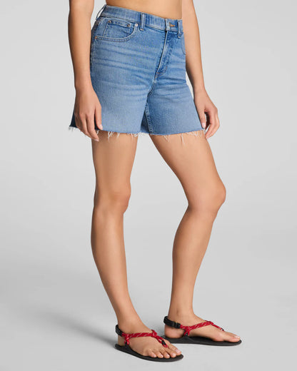 SPANXshape® Authentic 360 Raw Hem Jean Short, 5" - Elysian