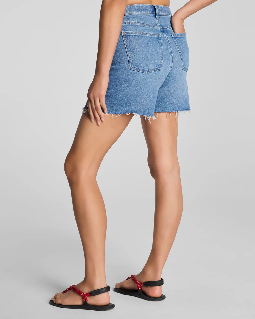 SPANXshape® Authentic 360 Raw Hem Jean Short, 5" - Elysian