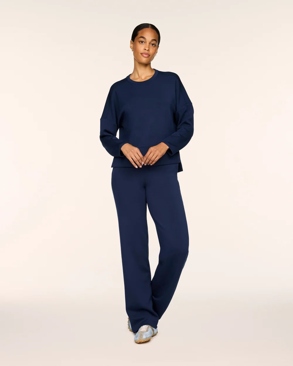SPANX AirEssentials® Straight Leg Pant - Timeless Navy - PETITE