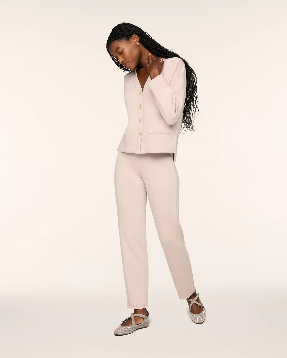 SPANX AirEssentials® Slim Straight Pant - Mushroom
