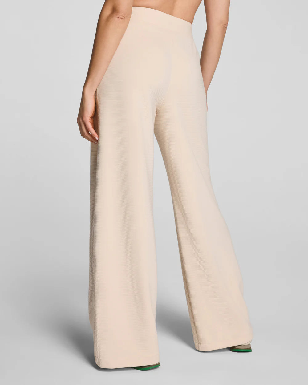 SPANX AirEssentials® French Rib Wide Leg Pant - Toasted Coconut