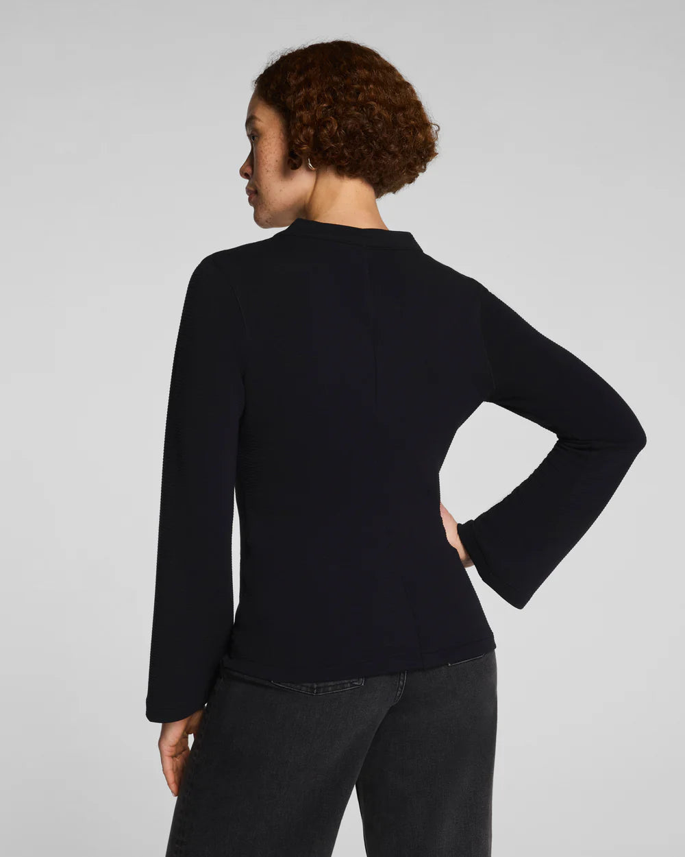 SPANX AirEssentials® French Rib Cardigan - Very Black