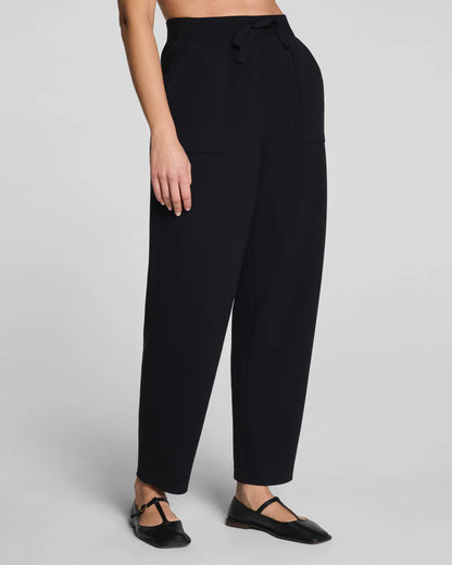 SPANX AirEssentials® French Rib Barrel Leg Pant - Very Black