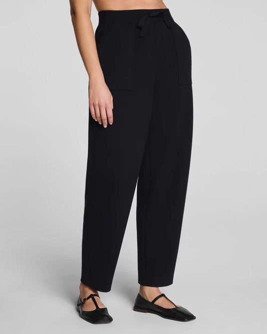 SPANX AirEssentials® French Rib Barrel Leg Pant - Very Black