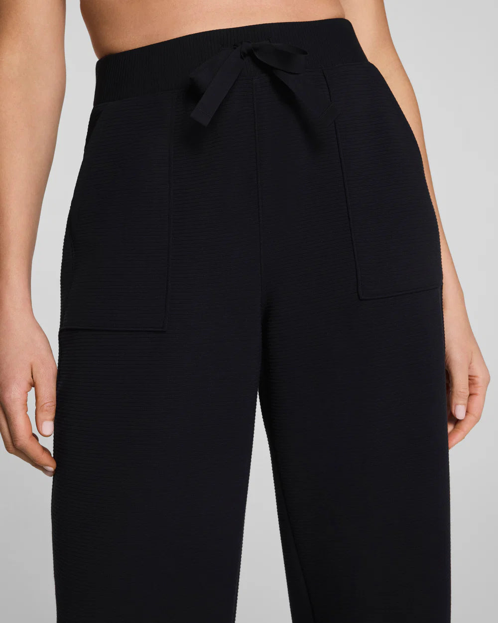 SPANX AirEssentials® French Rib Barrel Leg Pant - Very Black
