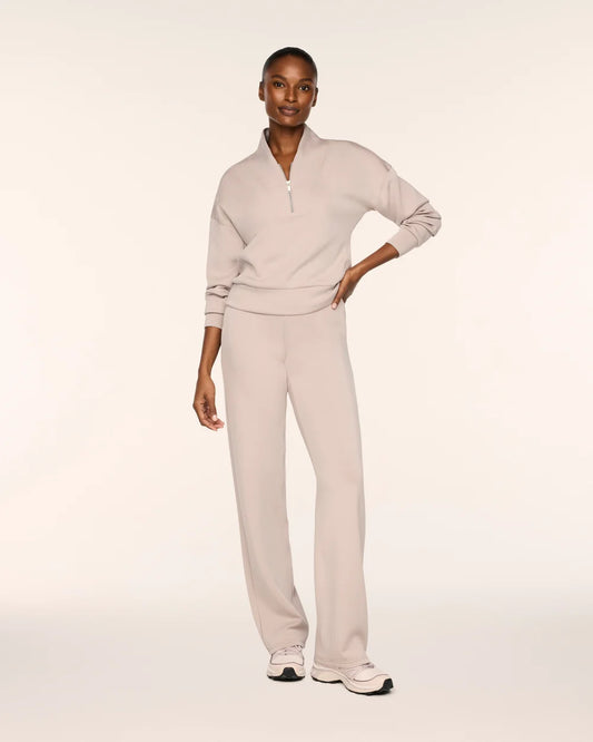 SPANX AirEssentials® Shawl Collar Half Zip - Mushroom