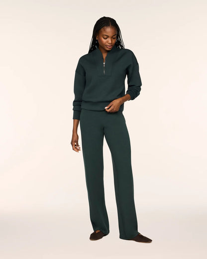 SPANX AirEssentials® Shawl Collar Half Zip - Night Forest Heather