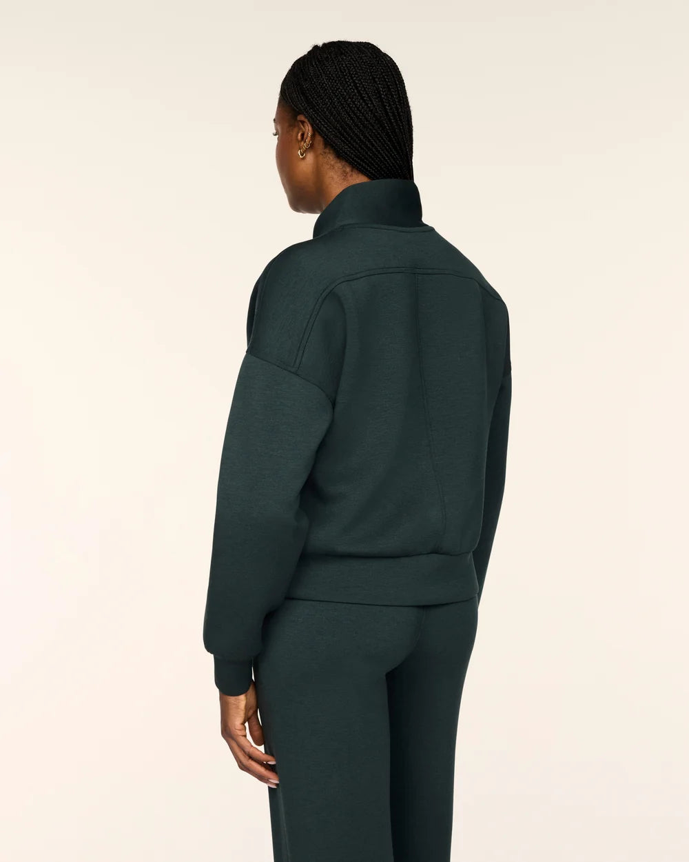 SPANX AirEssentials® Shawl Collar Half Zip - Night Forest Heather