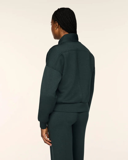 SPANX AirEssentials® Shawl Collar Half Zip - Night Forest Heather