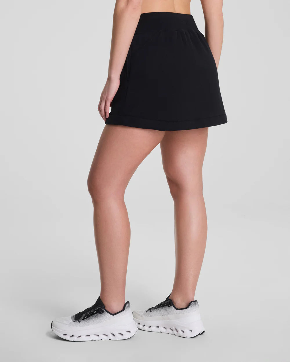 SPANX® BoostUp Cotton Fleece Skort, 15" - Very Black