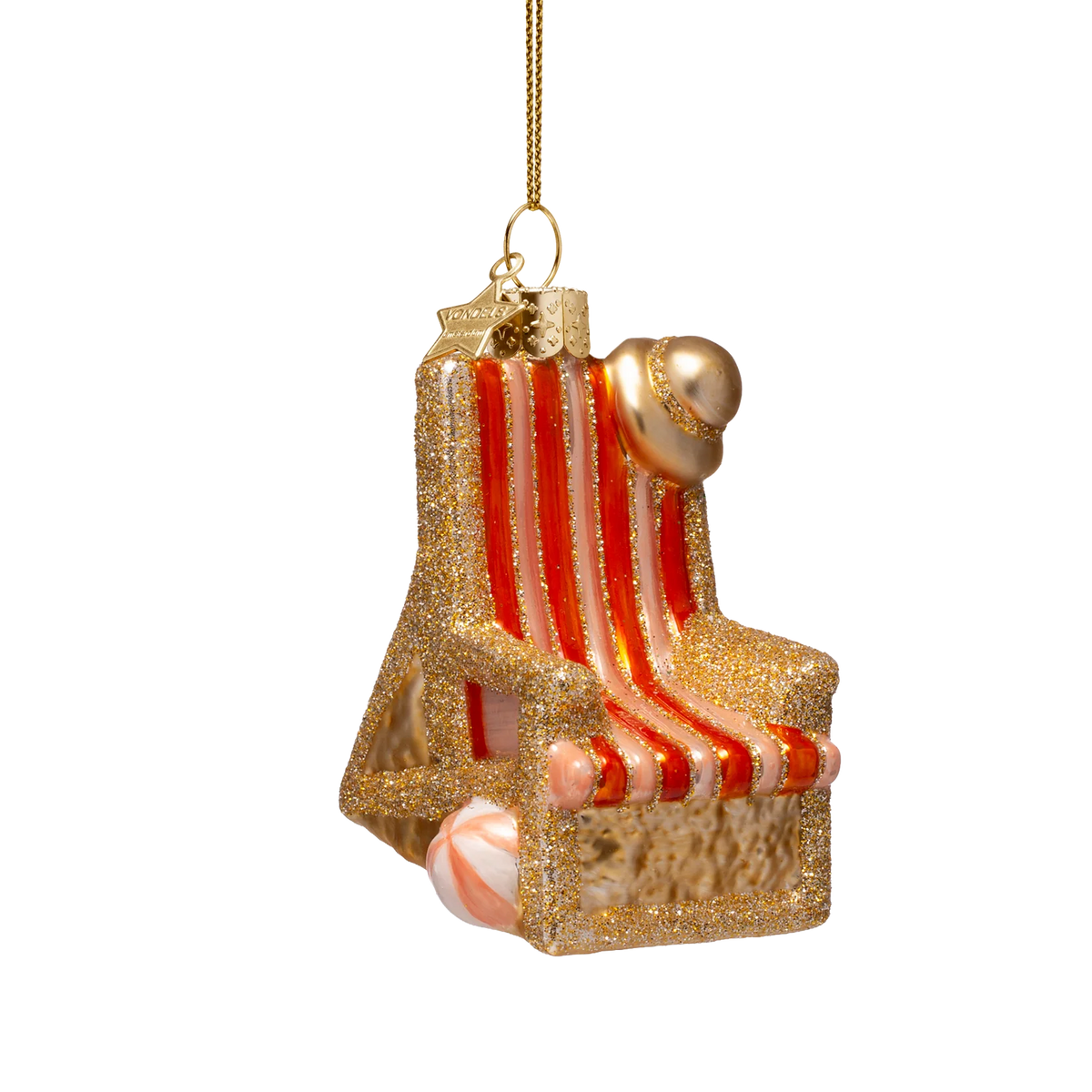 Ornament glass beach chair