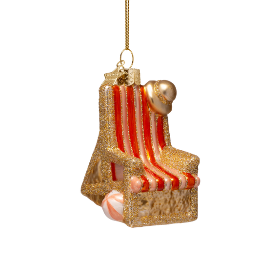 Ornament glass beach chair
