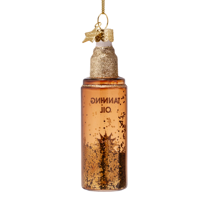 Ornament glass tanning oil