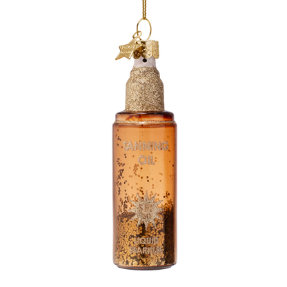 Ornament glass tanning oil