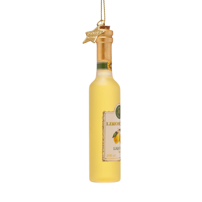 Ornament glass limoncello bottle white