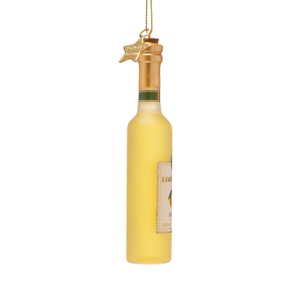 Ornament glass limoncello bottle white