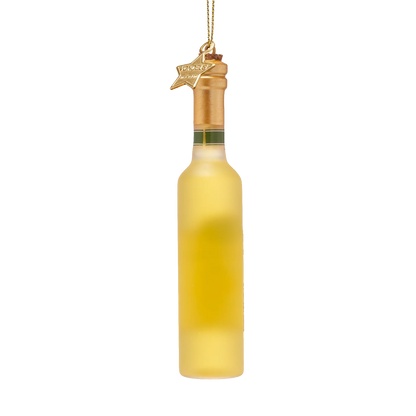 Ornament glass limoncello bottle white