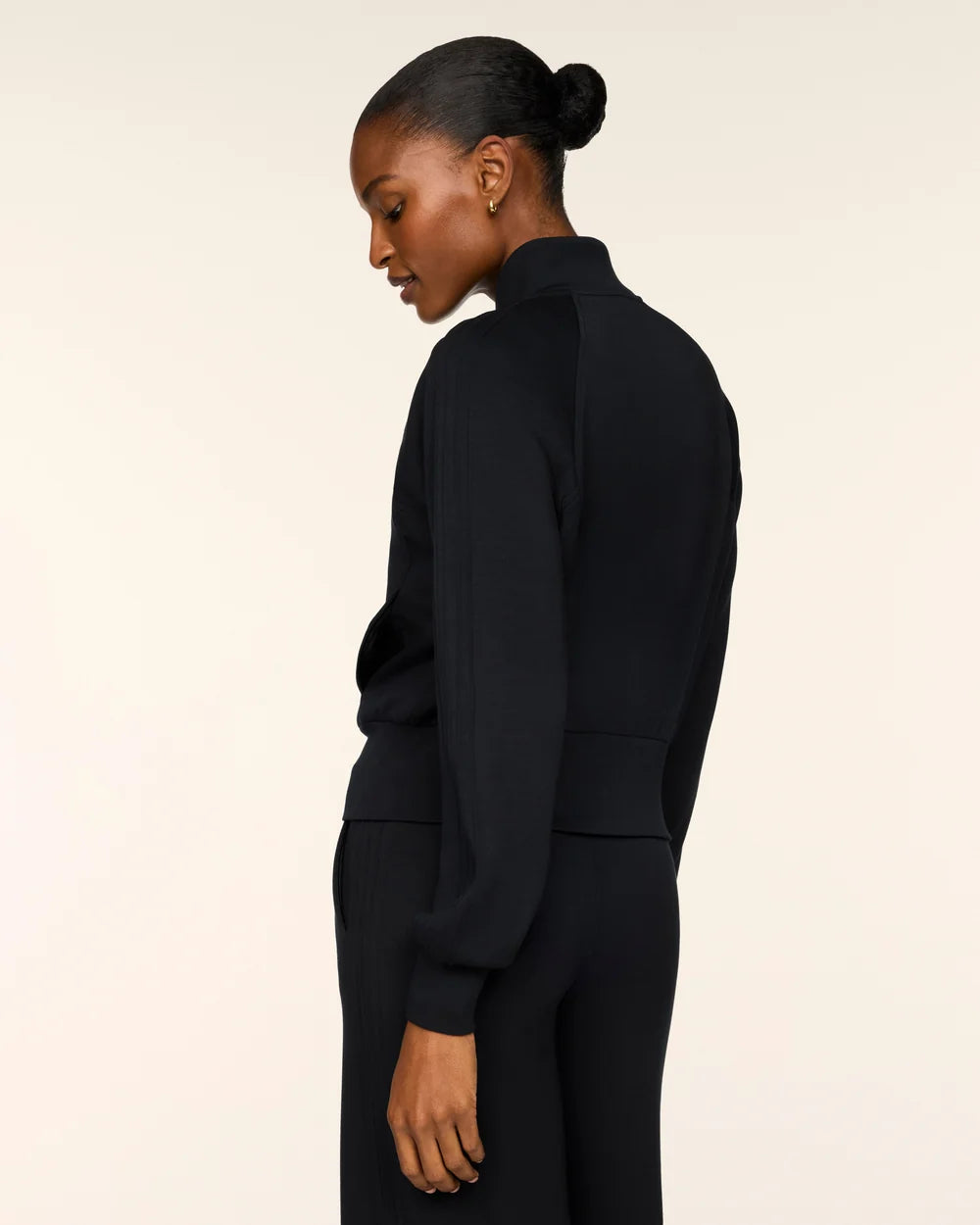 SPANX AirEssentials® Pintuck Track Jacket - Very Black