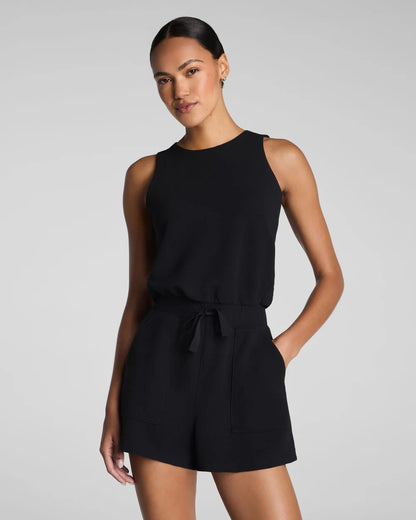 SPANX AirEssentials® French Rib Romper - Very Black