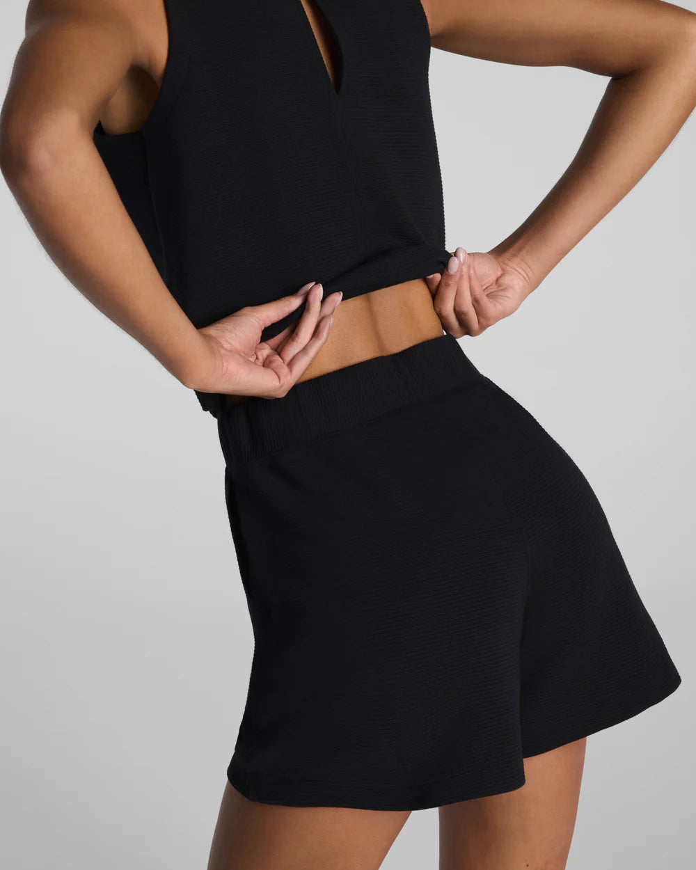 SPANX AirEssentials® French Rib Romper - Very Black