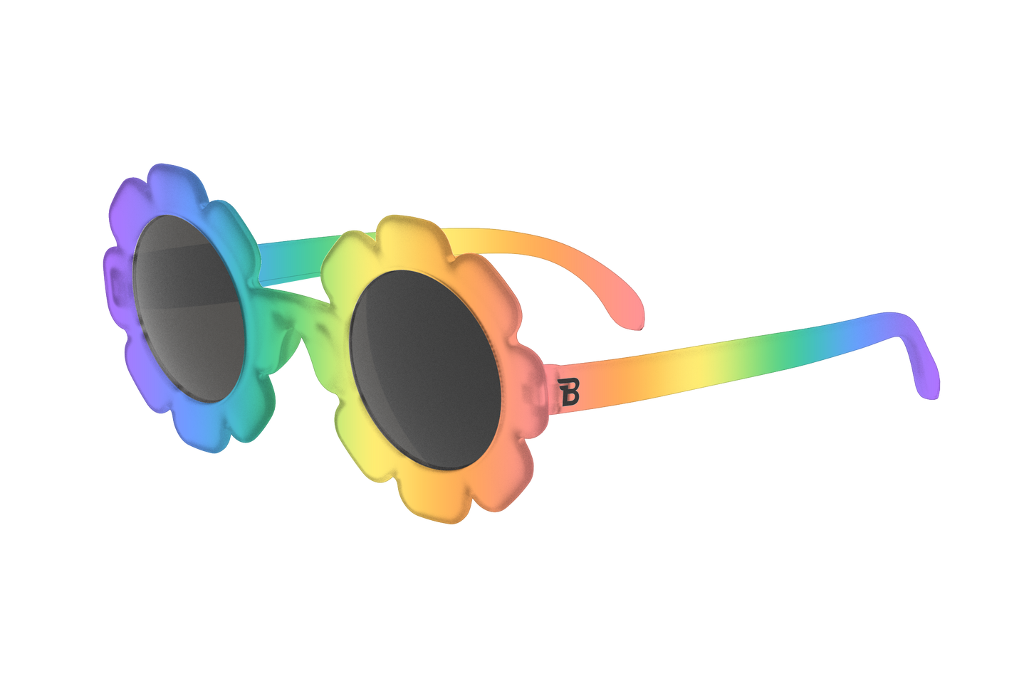 Baby Sunglasses Original Flower: Flower Power | Smoke Lenses: Ages 3-5