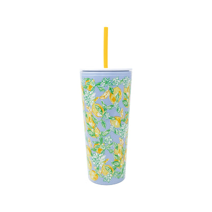 Tumbler with Straw - Make Lemonade