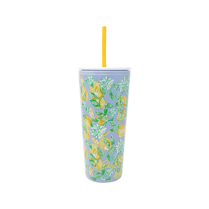 Tumbler with Straw - Make Lemonade