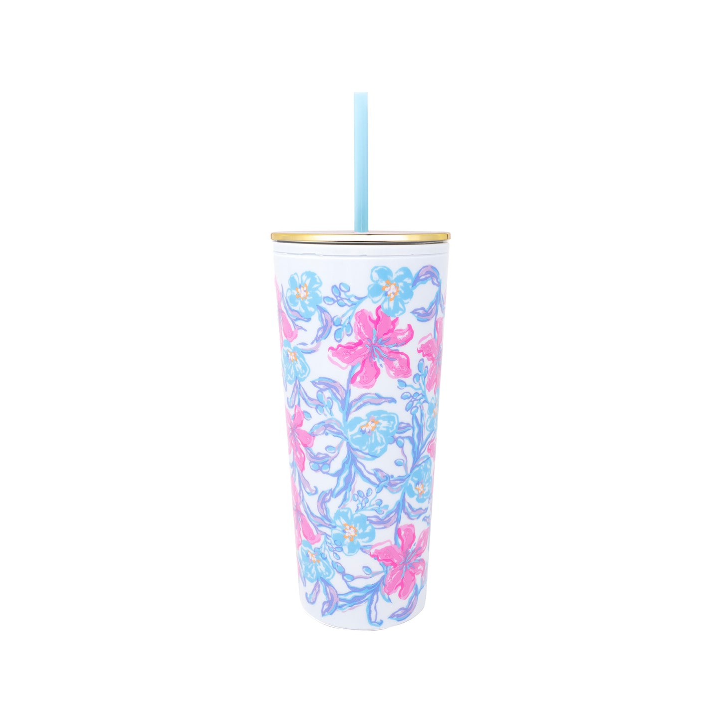 Tumbler with Straw - Beachside Haven