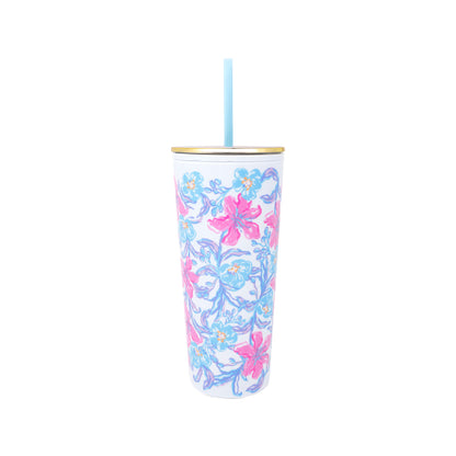 Tumbler with Straw - Beachside Haven